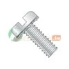 #10-32 X 3/4 In Slotted Machine Screw, Zinc Plated Steel, 4000 PK