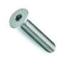 #8-32 Socket Head Cap Screw, Zinc Plated Alloy Steel, 5/16 In L, 2500 PK