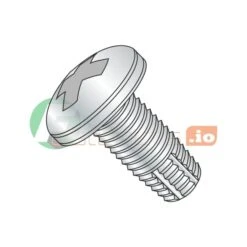 Thread Cutting Screw, #10-32 X 3-1/2 In, Zinc Plated Steel Pan Head Phillips Drive, 500 PK