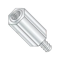 #4-40 Thrd Sz, Aluminum Plain, 1/4 In Hex W, 1000 PK