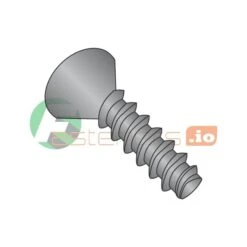 Thread Forming Screw, #10 X 1/2 In, Black Oxide Steel Flat Head Phillips Drive, 10000 PK