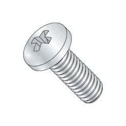 #6-32 X 3 In Phillips Pan Machine Screw, Zinc Plated Steel, 100 PK