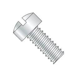 #10-24 X 5/8 In Slotted Fillister Machine Screw, Zinc Plated Steel, 7000 PK