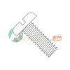 #10-32 X 1/2 In Slotted Pan Machine Screw, Plain Nylon, 2500 PK