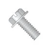 #10-32 X 3 In Slotted Hex Machine Screw, Plain 18-8 Stainless Steel, 1000 PK