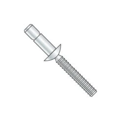 Structural Rivets, Protruding Head Head, 1/4" Dia., 0.560" L, Aluminum Body, 2000 PK