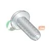 Thread Forming Screw, #10-32 X 1/2 In, Zinc Plated Steel Pan Head Phillips Drive, 7000 PK