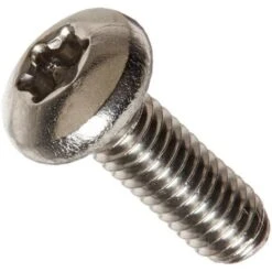 #10-24 X 1/2 In Torx Pan Machine Screw, Plain 18-8 Stainless Steel, 1000 PK