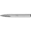 Carbide Bur - Tree Shape (Pointed), DBL Cut - 1/4" X 5/8" X 1/4" Shank - SG-1 -3M Shop PFERD20INC 21724782xxrgbxx7b5679
