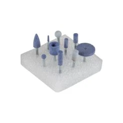 10 Piece Mounted Point Set - Ceramic Grain, 1/8" Shank, 80 Grit TOUGH