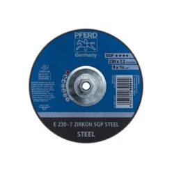 9" X 1/4 Grinding Wheel, 5/8-11 Thd. - ZIRKON SGP STEEL - Type 27