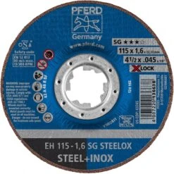 4-1/2" X .045" Cut-Off Wheel, X-LOCK - SG STEELOX - Type 27 25PK
