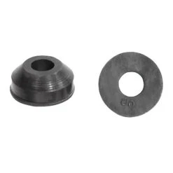 Beveled Washer, Fits Bolt Size #00 Rubber, 5 PK