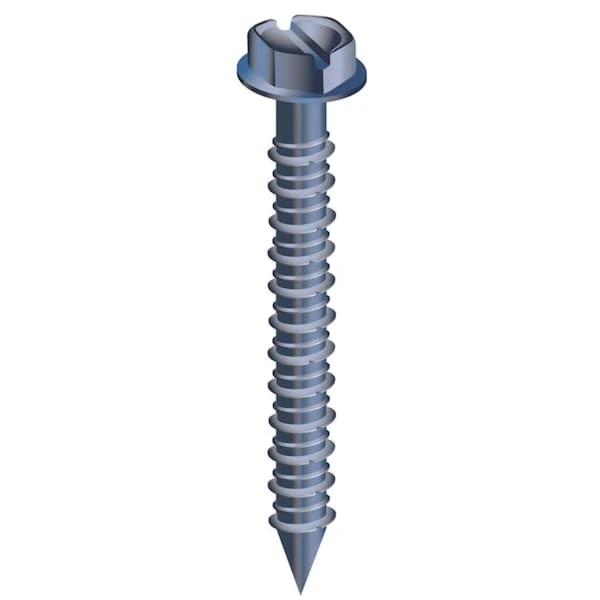 CobraTap Concrete Screw, Hex, 2 3/4 In L 1 CobraTap Concrete Screw, Hex, 2 3/4 In L