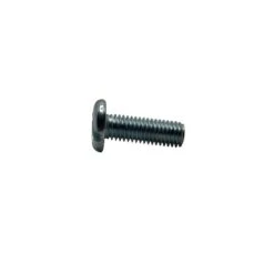 #8-32 X 3/8 In Slotted Pan Machine Screw, Zinc Plated Steel