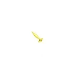 #9 X 3/4 In Machine Screw, Bright Brass