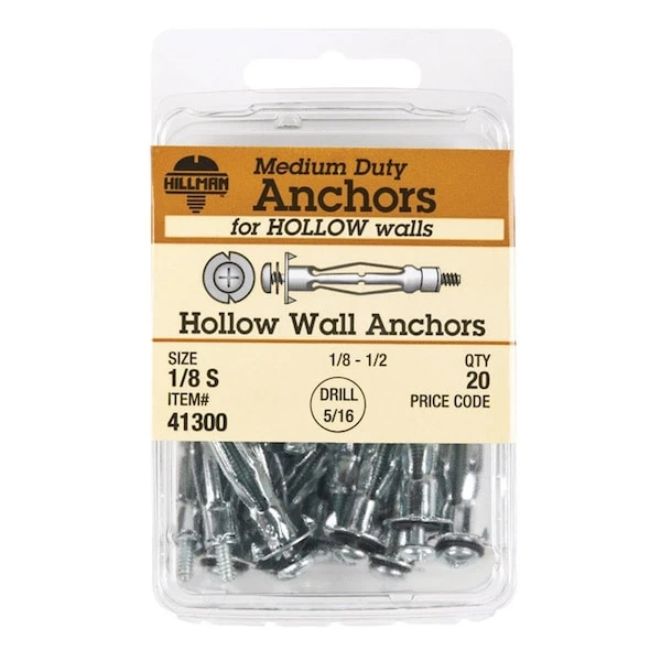 0.13 In. Short Drive Wall Anchor, 100PK 1 0.13 In. Short Drive Wall Anchor, 100PK