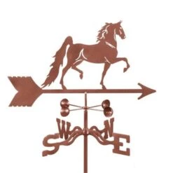 EZ Vane EZ1506-PT Saddlebred Horse Weathervane With Post Mount