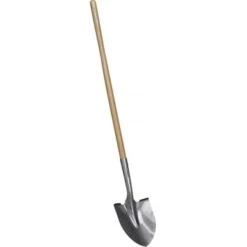 Corona SS10000 16 Gauge Tempered Steel Round Point Shovel With 48 In. Wood Handle