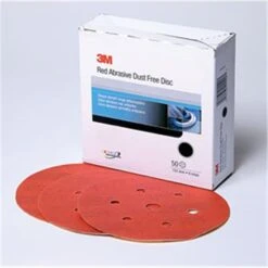 3M 1186 Red Abrasive Hookit Film Disc; 6 In. P1000; 25 Discs Per Box