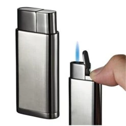 Marco Satin Gunmetal Wind-Resistant Jet Flame Lighter