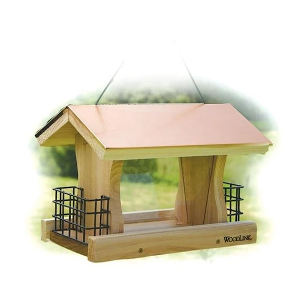 WoodLink COP4 Coppertop Deluxe Feeder With Suet Cages 1 WoodLink COP4 Coppertop Deluxe Feeder With Suet Cages