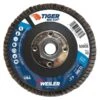 4-1/2" Big Cat Abrasive Flap Disc, Flat (TY27), 40Z, 5/8"-11 UNC 4 4-1/2" Big Cat Abrasive Flap Disc, Flat (TY27), 40Z, 5/8"-11 UNC -3M Shop WEILER20CORP 50808xxlargexxdfddf4