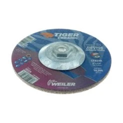 6 In Dia, 1/4 In Thick, 5/8"-11 UNC Arbor Hole Size, Ceramic