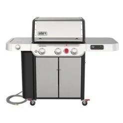 Weber GENESIS SX335 Series Smart Gas Grill, 39,000 Btu, Natural Gas, 3Burner, Enclosed Cabinet Storage
