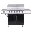 Gas Grill, 60,000 Btu, Liquid Propane, 6Burner, Chef's Tray, 10,000 BTU Side Burner -3M Shop Wrigglesworth20Enterprises20Inc 8458861xxOGxx3c2f83