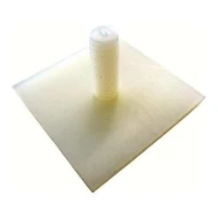 Weld Stud, 1/4"-20, 0.828 In + Adhesive Backing, Adhesive Backed, Nylon, Plain Finish, 25 PK