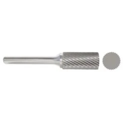 Carbide Bur, Cylinder, 1/4 In, 1/4 Shank