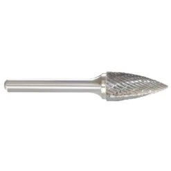 Carbide Bur, Flame, 3/16 In, 1/8 Shank
