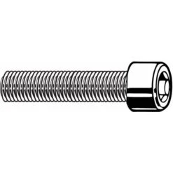 #3-56 Socket Head Cap Screw, Black Oxide Steel, 5/16 In L, 100 PK