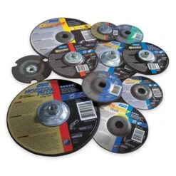 Depressed Center Wheels, Type 27, 3 In Dia, 0.125 In Thick, 3/8 In Arbor Hole Size, Ceramic