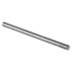 Fully Threaded Rod, 3/8"-16, 12 Ft, Stainless Steel, 316, Polished Finish