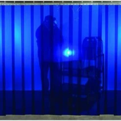 Steiner Welding Strip Curtain, 8 X10 Ft., Blue, PVC