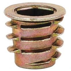Hex Drive Threaded Insert, 5/16"-18 Int Thrd Sz, 33/64 In L, 9/16 In Dia., Zinc Alloy, Plain, 50 PK