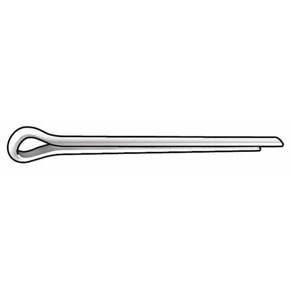 Cotter Pin, Ext Prong, 3/16"Dx3/4" L, PK50 1 Cotter Pin, Ext Prong, 3/16"Dx3/4" L, PK50