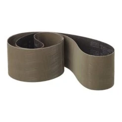 3M Sanding Belt, Coated, 2 In W, 48 In L, 160 Grit, Very Fine, Aluminum Oxide, Gray