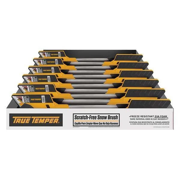 True Temper Snow Brush, Aluminum, 36 In. Handle L 2 True Temper Snow Brush, Aluminum, 36 In. Handle L - Image 2