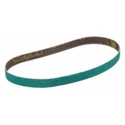3M Sanding Belt, Coated, 1/2 In W, 24 In L, 60 Grit, Medium, Zirconia Alumina, 577F, Green