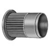 Knurled Flanged Rivet Nut, M5-0.80 Dia./Thread Size, 0.413 In Head Dia., 0.47 In L, Steel, 100 PK