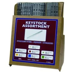 Step Step Key Assortment, Steel, Zinc, 7 Pieces, -0.002 In Thick Tolerance