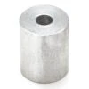 Spacer, 5/16 RndX7/16, 115 ID, SS, Plain Stainless Steel, 7/16 In Overall Lg, 0.115 In Inside Dia