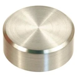 Standoff Cap, #10-24 Thrd Sz, Aluminum Clear Anodized, 3/8 In Cap HH, 2 PK