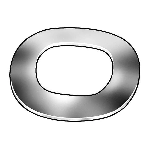 Wave Washer, Fits Bolt Size 1/4 In Steel, Plain Finish, 2500 PK 1 Wave Washer, Fits Bolt Size 1/4 In Steel, Plain Finish, 2500 PK