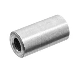Aluminum Unthreaded Round Spacers, M3 Screw Size, Plain Aluminum, 3 Mm Overall Lg
