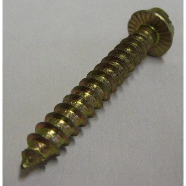 Con-Sert Screws Masonry Screw, 1/4" Dia., Hex, 1 In L, Carbon Steel Yellow Zinc, 100 PK 2 Con-Sert Screws Masonry Screw, 1/4" Dia., Hex, 1 In L, Carbon Steel Yellow Zinc, 100 PK - Image 2