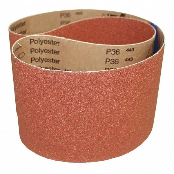 Abrasive Belt, 400 Grit, AO, 3 X 132", PK10, Coated, 3" W, 132" L, 400 Grit, Extra Fine, Aluminum Oxide 1 Abrasive Belt, 400 Grit, AO, 3 X 132", PK10, Coated, 3" W, 132" L, 400 Grit, Extra Fine, Aluminum Oxide